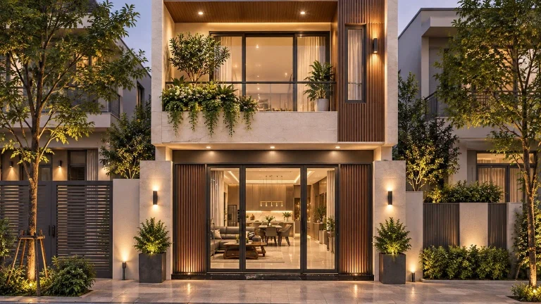 Hình đại diện 16:9 Mẫu nhà phố 2 tầng hiện đại 2 phòng ngủ 2 toilet