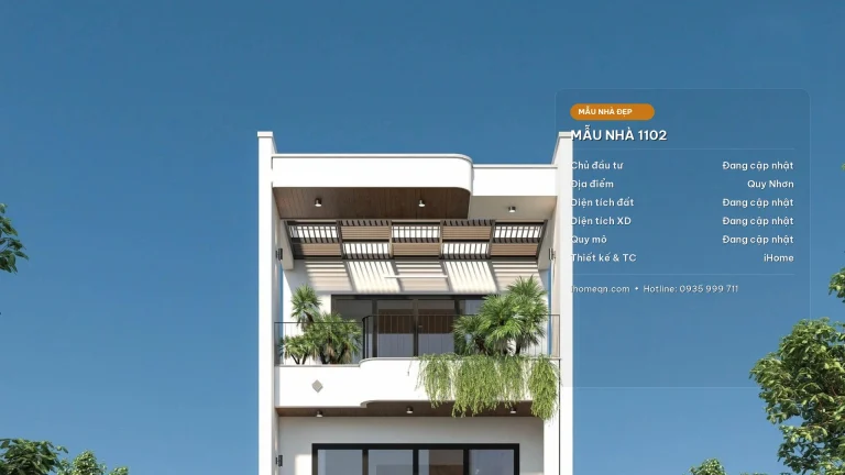 Mẫu Thiết Kế Nhà Phố 3 Tầng (5x30m) Hiện Đại – Không Gian Mở Tinh Tế & Sân Vườn Rộng Rãi Tại Quy Nhơn - Mẫu nhà đẹp iHome Quy Nhơn