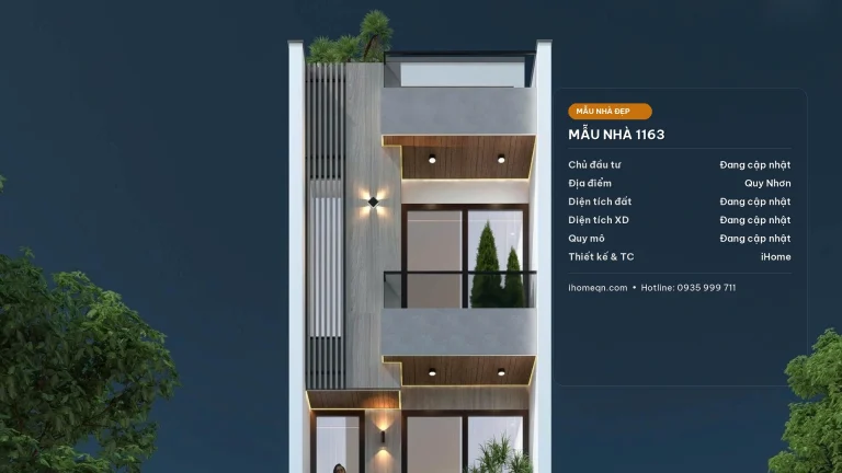 Mẫu Thiết Kế Nhà Phố 4 Tầng 1 Tum (4x16m) Có Tầng Lửng Hiện Đại – Không Gian 4 Phòng Ngủ Khép Kín Đẳng Cấp Tại Quy Nhơn - Mẫu nhà đẹp iHome Quy Nhơn